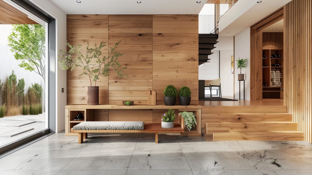 intérieur agencé en bois