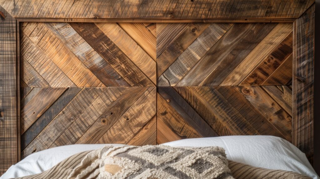 Tête de lit sur mesure conçue en bois massif